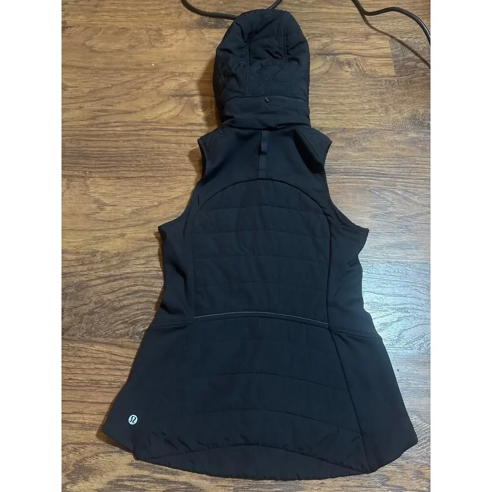 Lululemon Another Mile Vest Windproof Water Repellent Removeable Hood Insulated